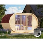 ZUNANJA SAVNA KARIBU 38 MM IROKA SODNA + 11KW BIO-KOMBINIRANI GRELEC